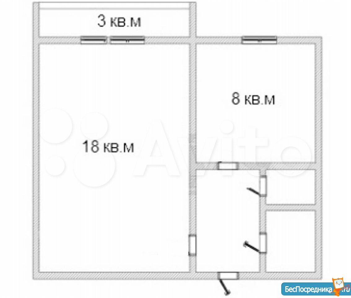 Планировка 1 комнатной квартиры